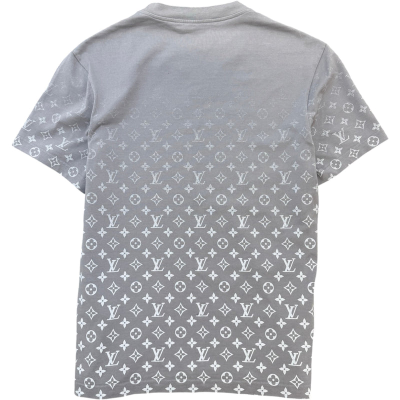 Men's Monogram Gradient T-Shirt Grey Size XS