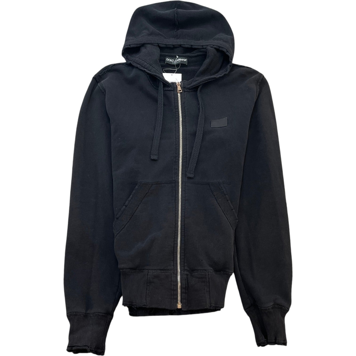 Men's Plaque Logo Hoodie Black Size IT 48 / UK M - Photo 1