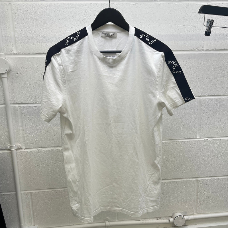 Men's Tape Logo T-Shirt White Size M