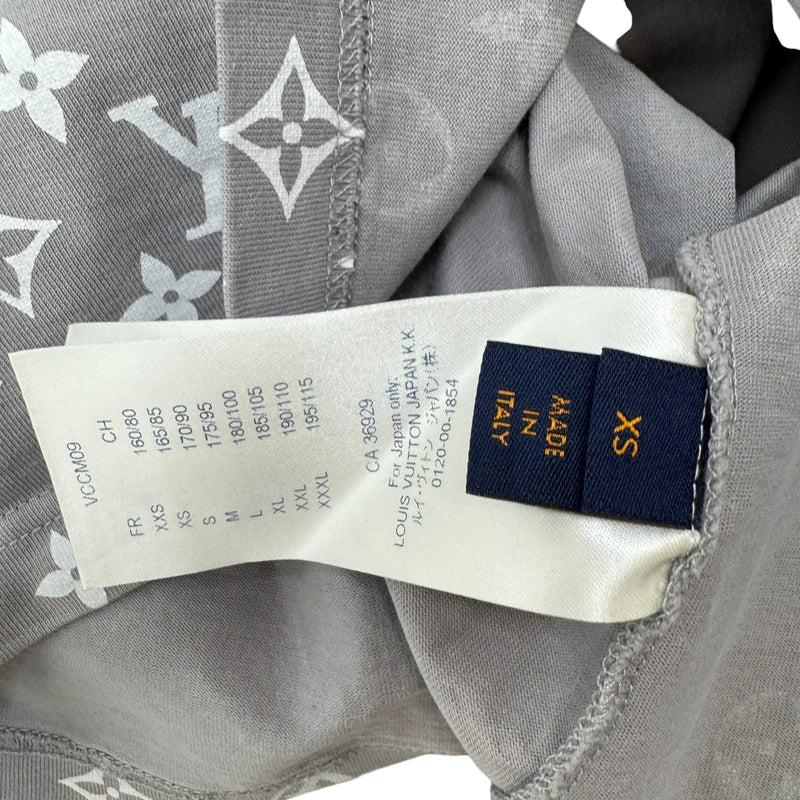Men's Monogram Gradient T-Shirt Grey Size XS
