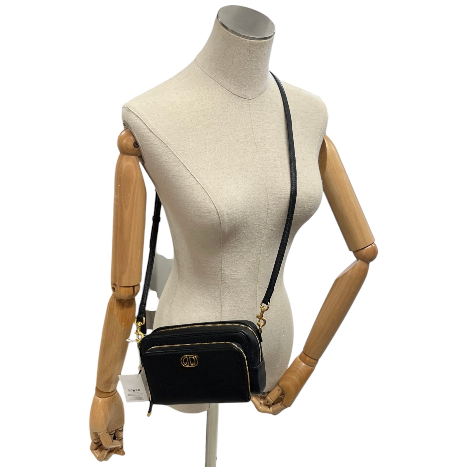 Women's Caro Double Pouch Crossbody Bag Black - Photo 2