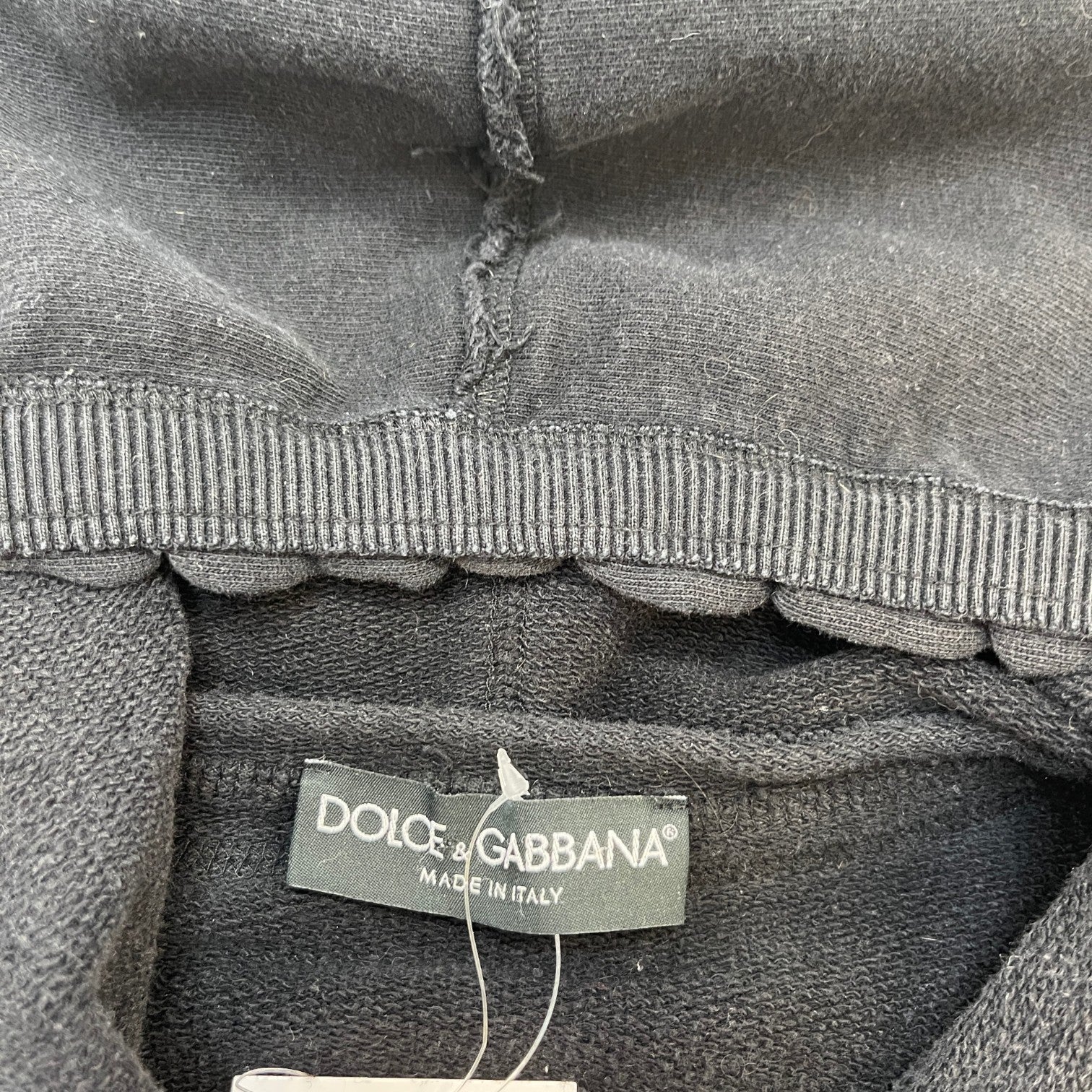 Men's Plaque Logo Hoodie Black Size IT 48 / UK M - Photo 6