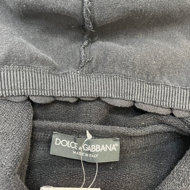 Men's Plaque Logo Hoodie Black Size IT 48 / UK M