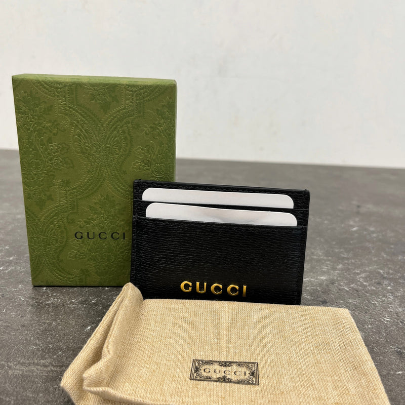 Men's Logo Card Holder Black