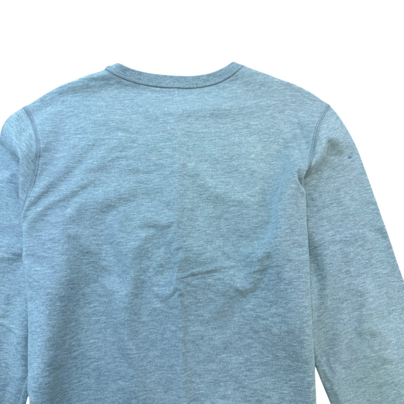 Men's Logo Print Jumper Grey Size XL