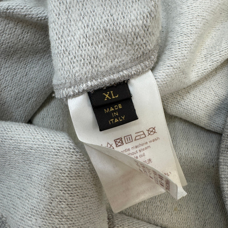 Men's Logo Print Jumper Grey Size XL