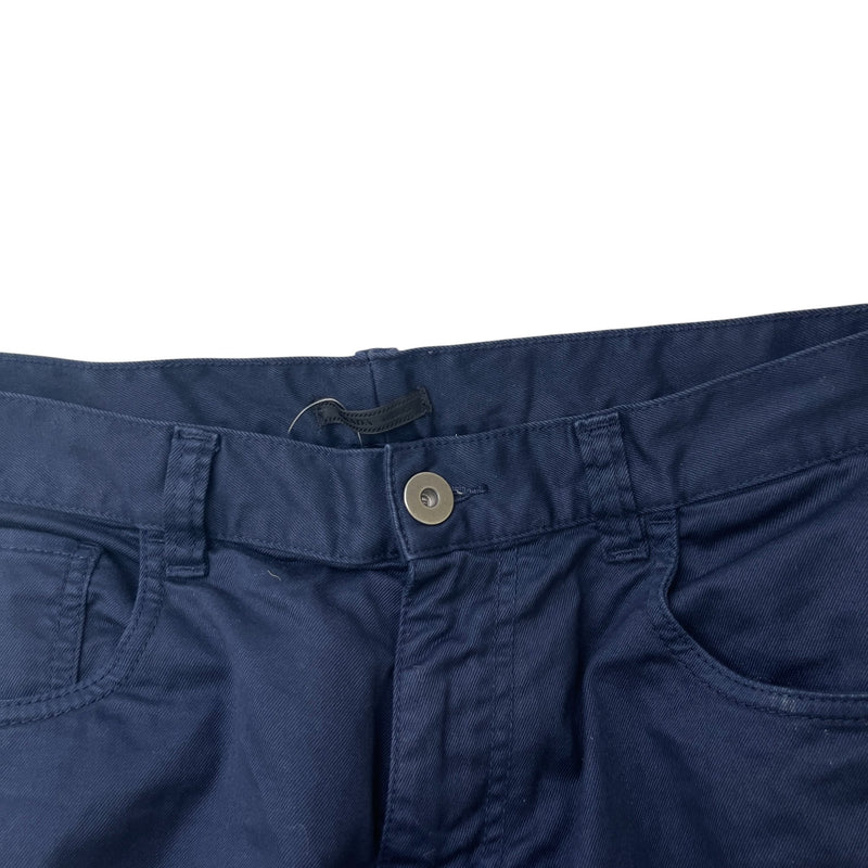 Men's Embroidered Logo Trousers Navy Size Waist 33"