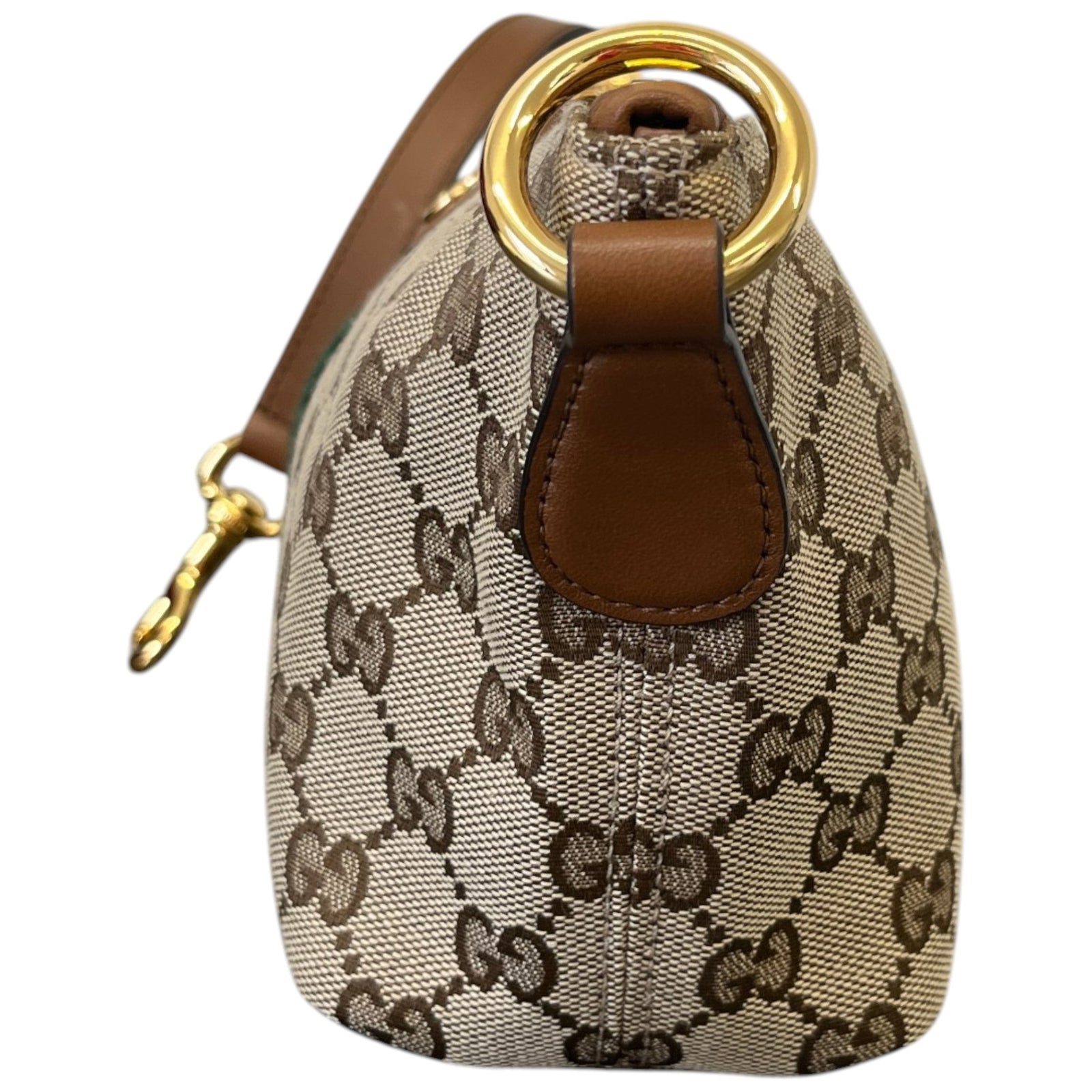 Women's Ophidia Mini Leather Bag Beige - Photo 5