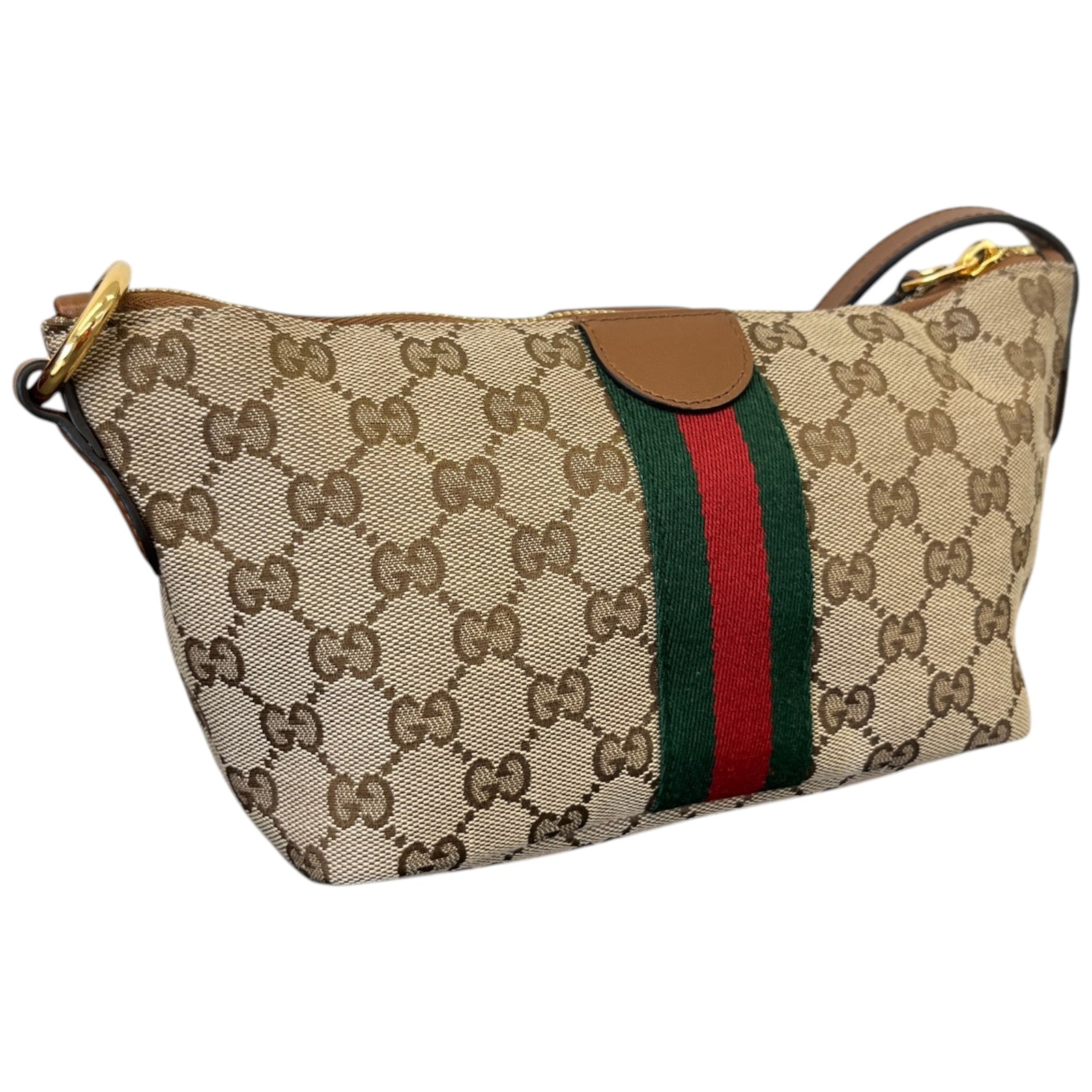 Women's Ophidia Mini Leather Bag Beige - Photo 7
