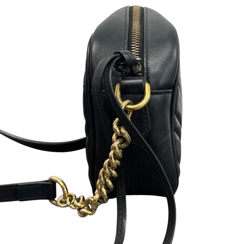 Women's GG Marmont Matelassé Camera Handbag Black