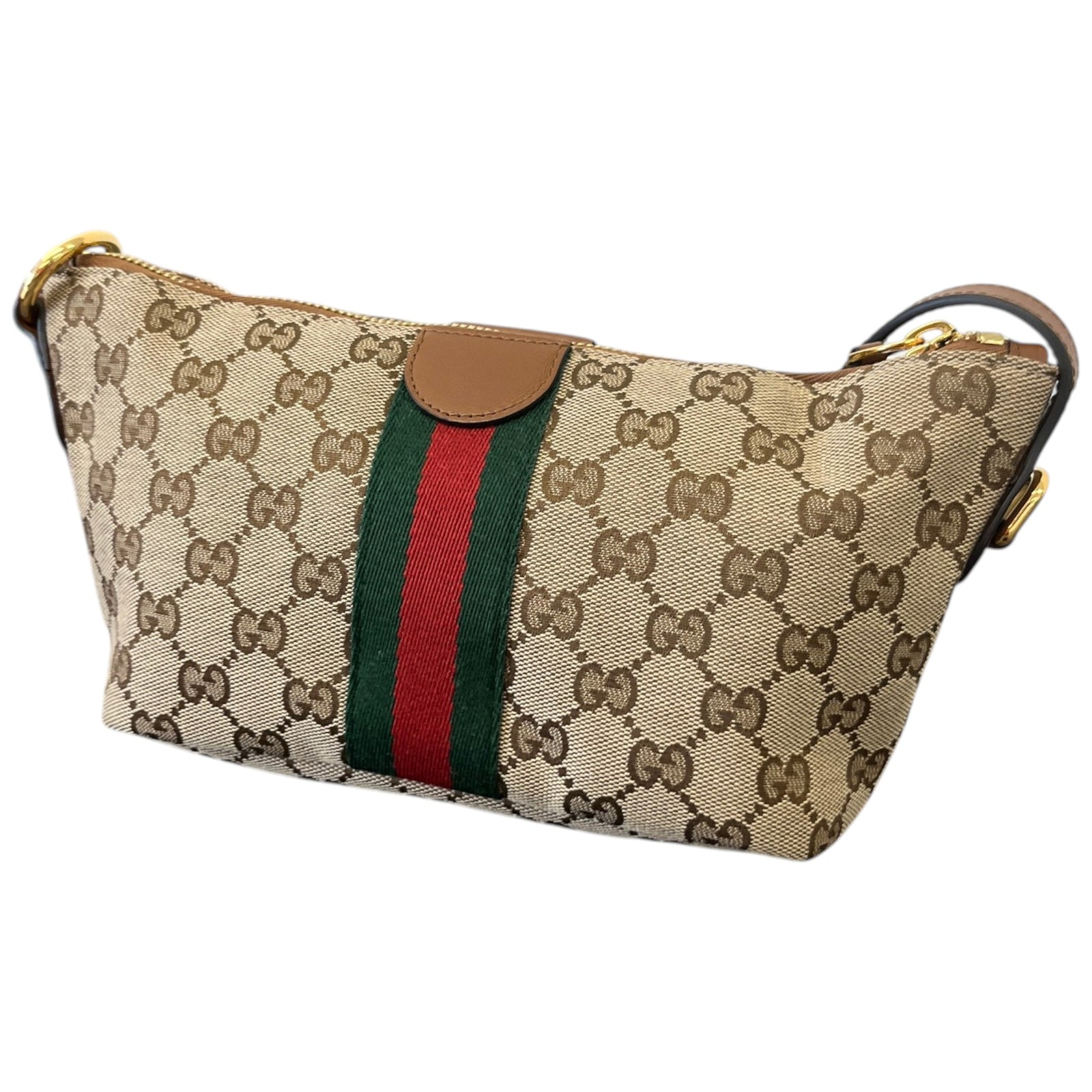 Women's Ophidia Mini Leather Bag Beige - Photo 8