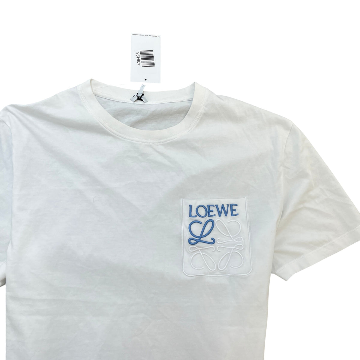Men's Anagram Pocket T-Shirt White Size M - Photo 5