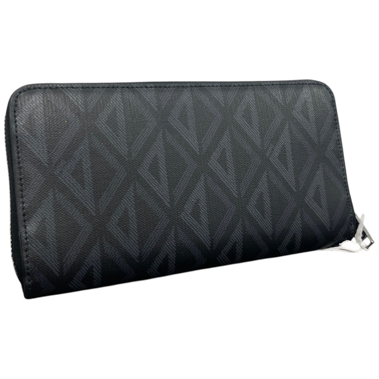 Women's Cd Diamond Zipped Long Wallet Black - Photo 7