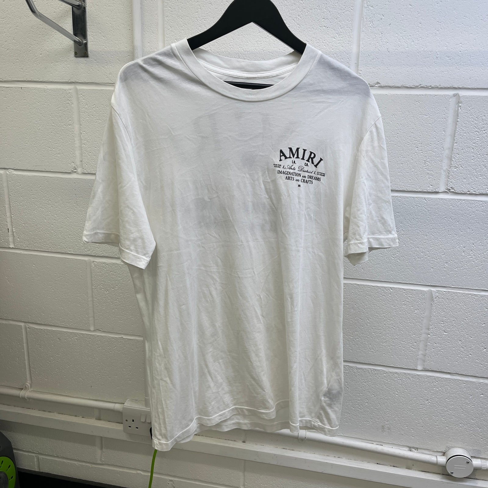 Men's Arts District Logo T-Shirt White Size M - Photo 9