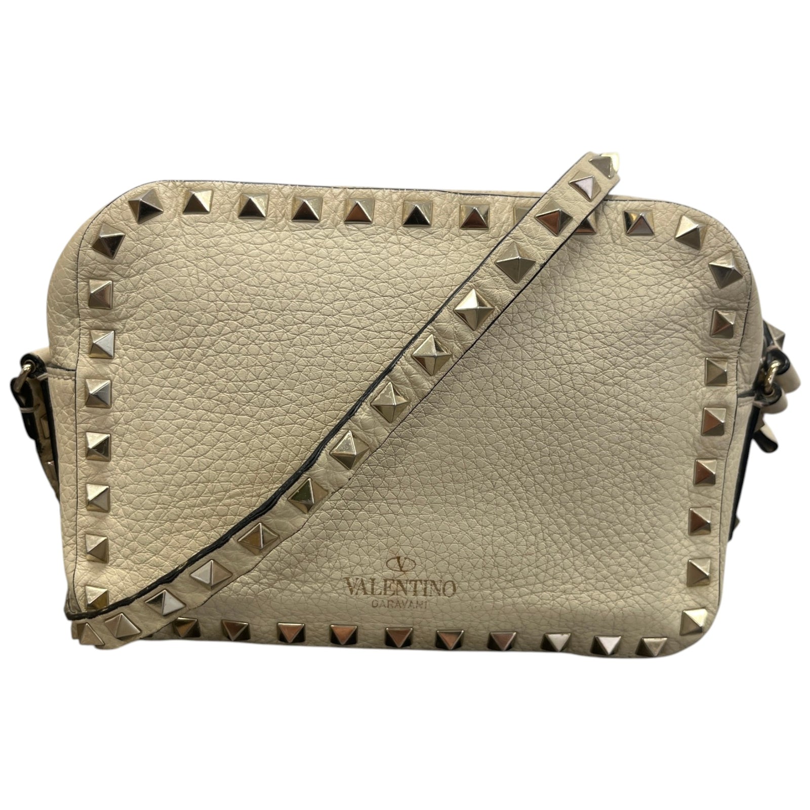 Women's Rockstud Crossbody Bag Cream - Photo 1