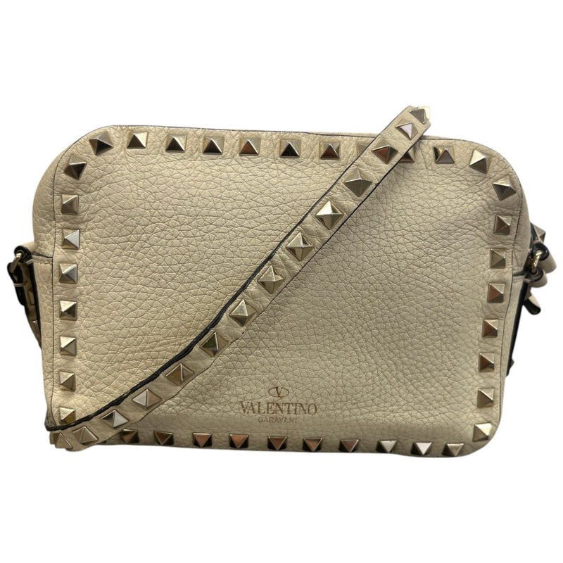 Women's Rockstud Crossbody Bag Cream