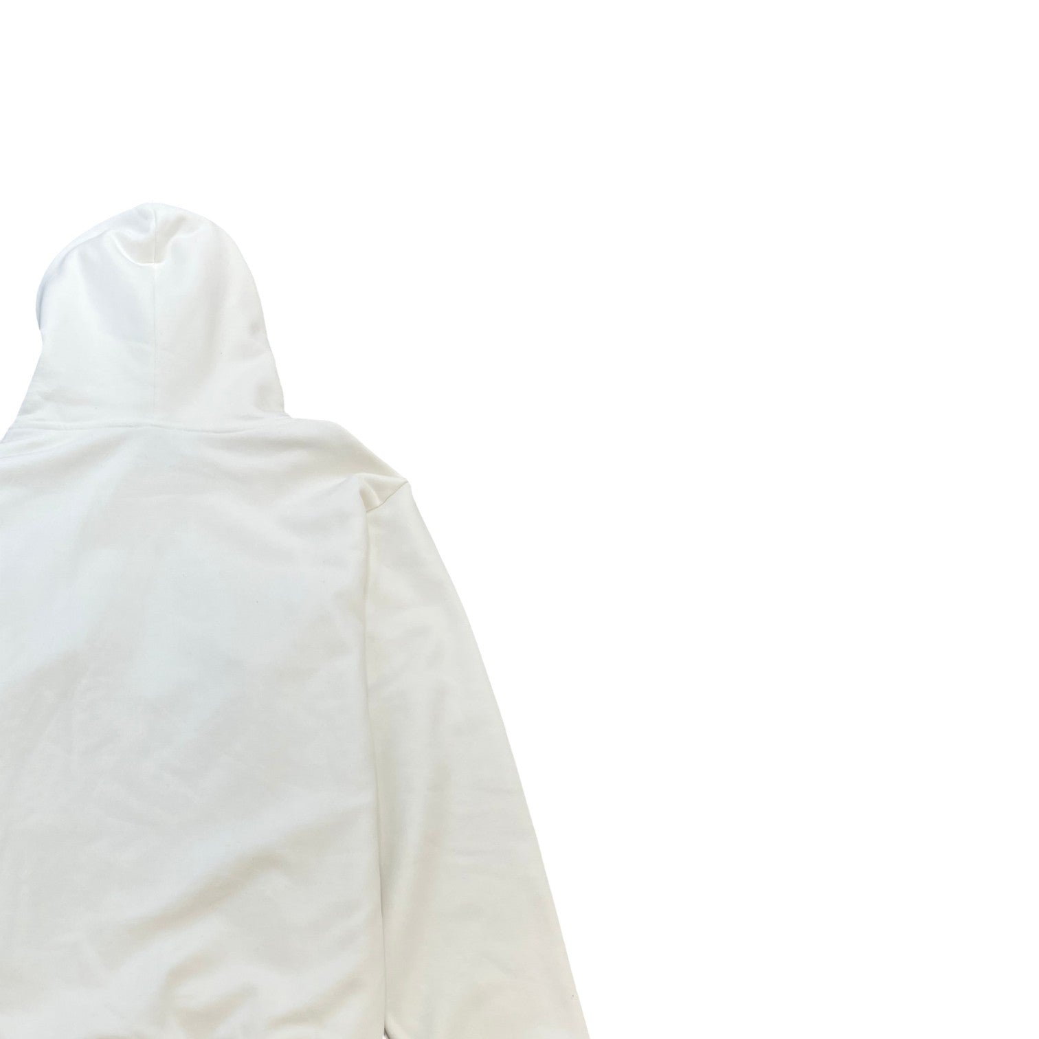 Men's Logo Print Hoodie White Size XL - Photo 4