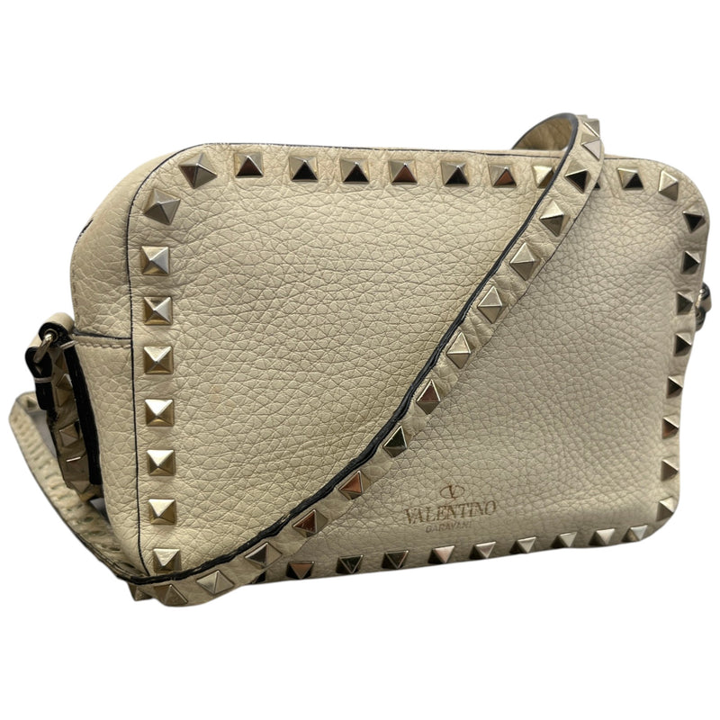 Women's Rockstud Crossbody Bag Cream