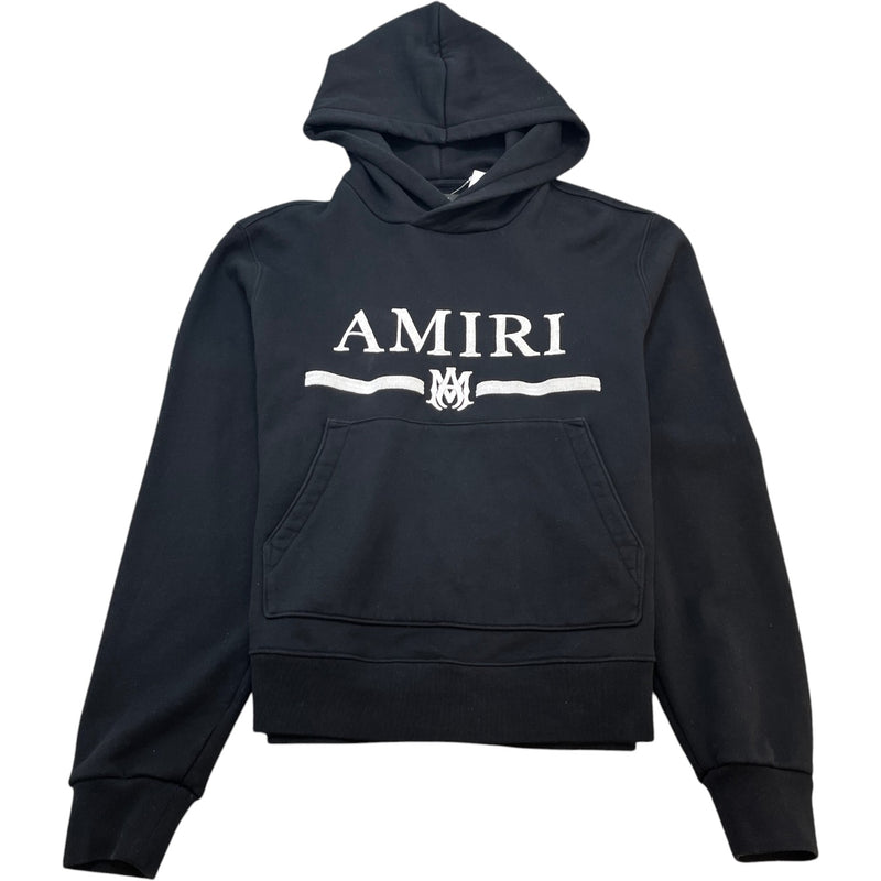 Men's Embroidered Logo Hoodie Black Size M