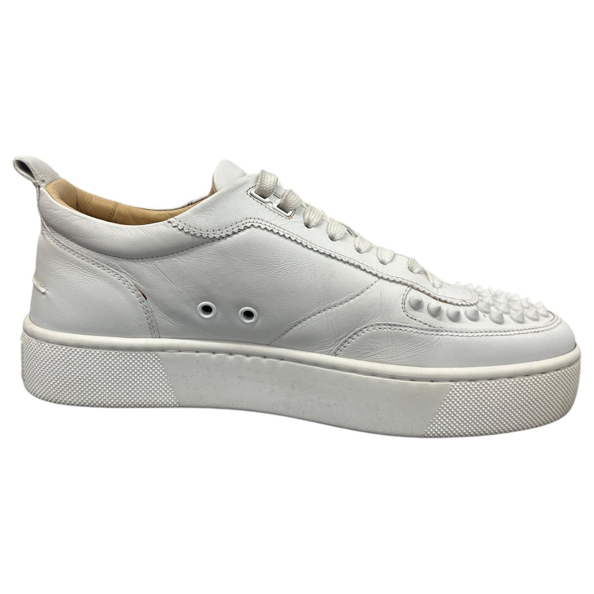 Men's Happyrui Spikes Low Trainers White Size UK 7 / EU 41 - Photo 4