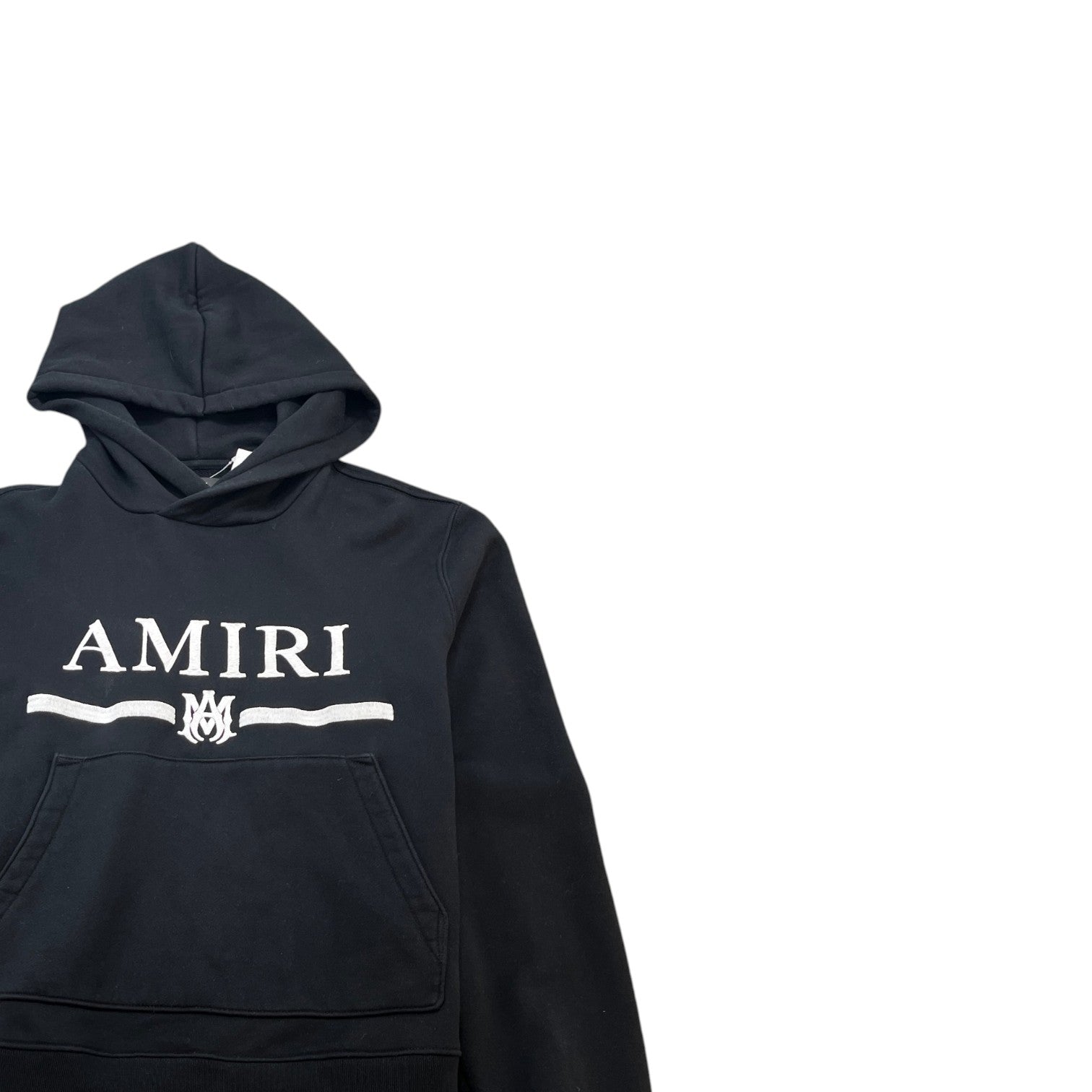 Men's Embroidered Logo Hoodie Black Size M - Photo 3