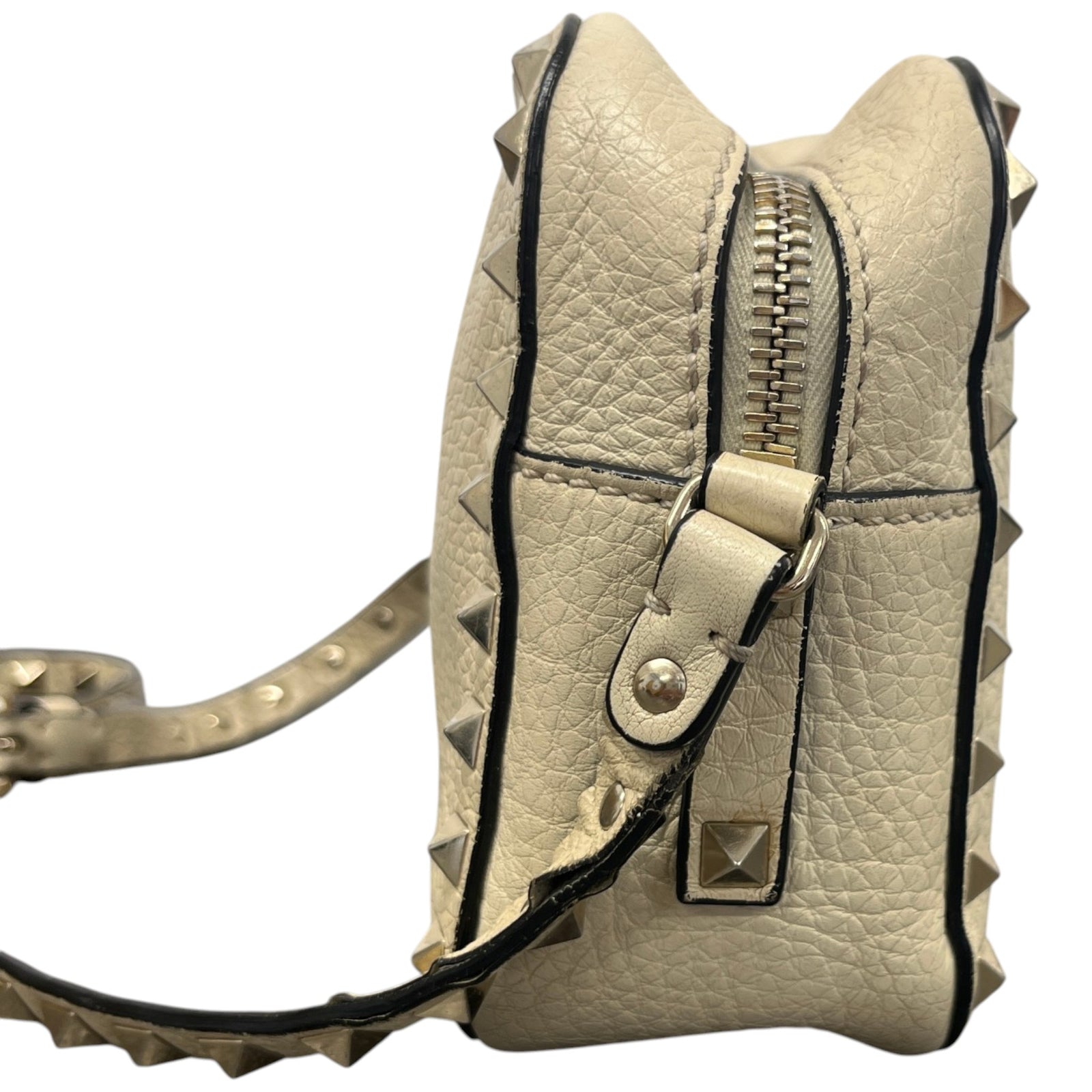 Women's Rockstud Crossbody Bag Cream - Photo 5