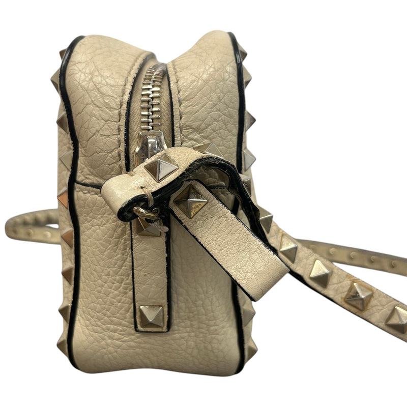 Women's Rockstud Crossbody Bag Cream