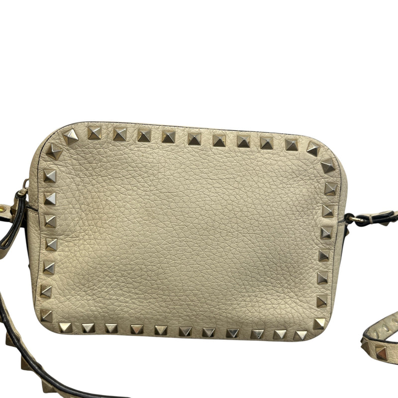Women's Rockstud Crossbody Bag Cream
