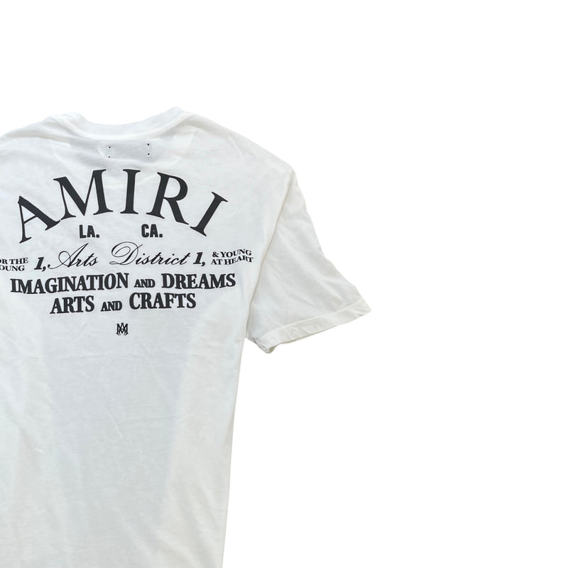 Men's Arts District Logo T-Shirt White Size M