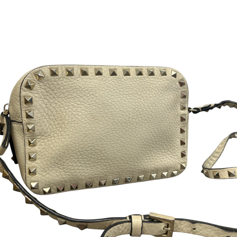 Women's Rockstud Crossbody Bag Cream