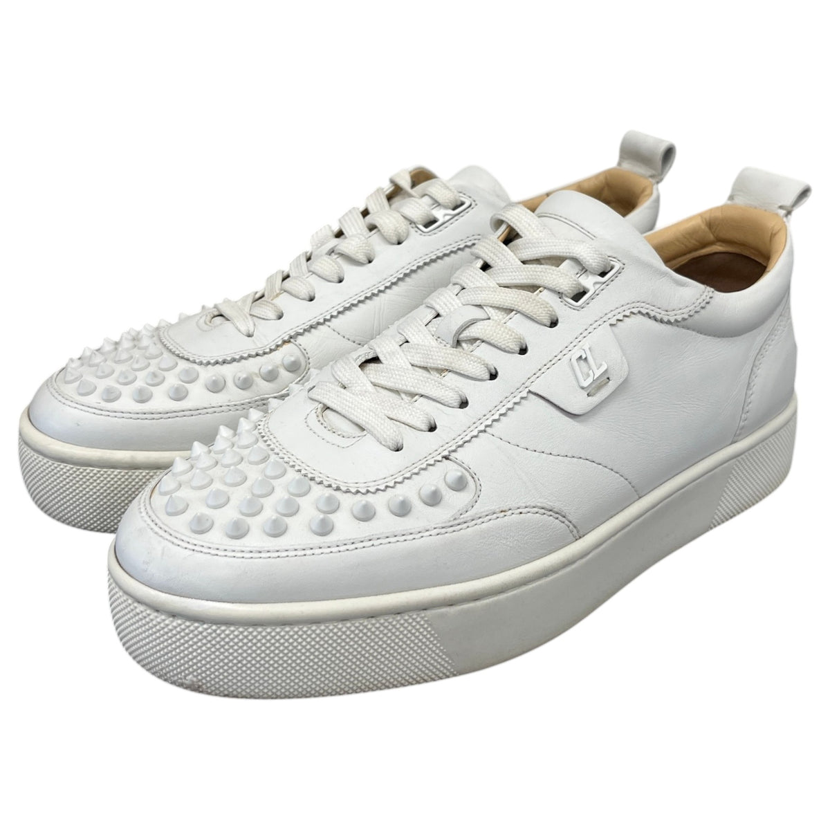 Men's Happyrui Spikes Low Trainers White Size UK 7 / EU 41 - Photo 9