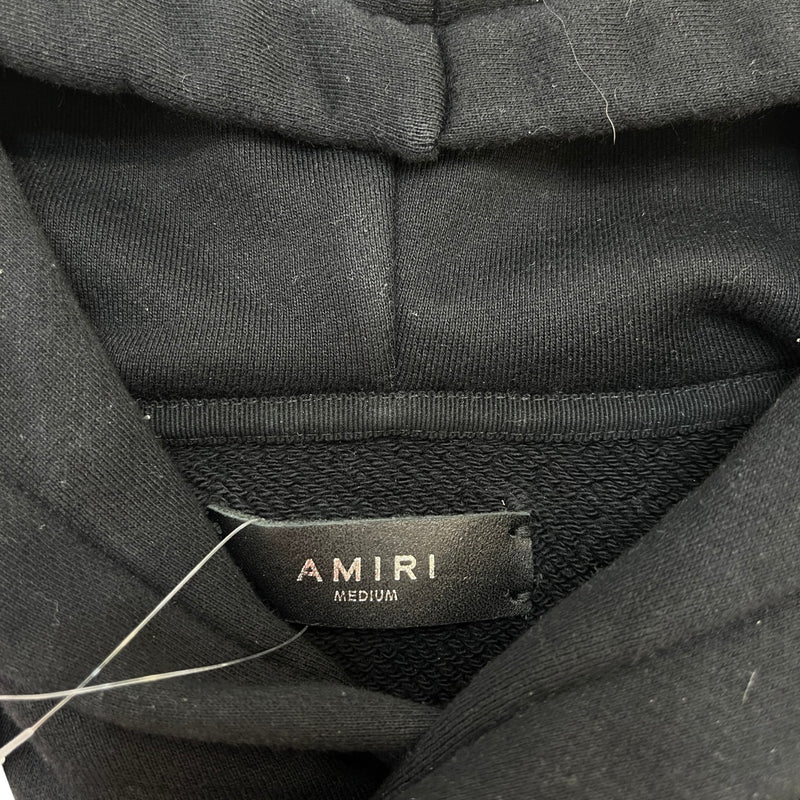 Men's Embroidered Logo Hoodie Black Size M