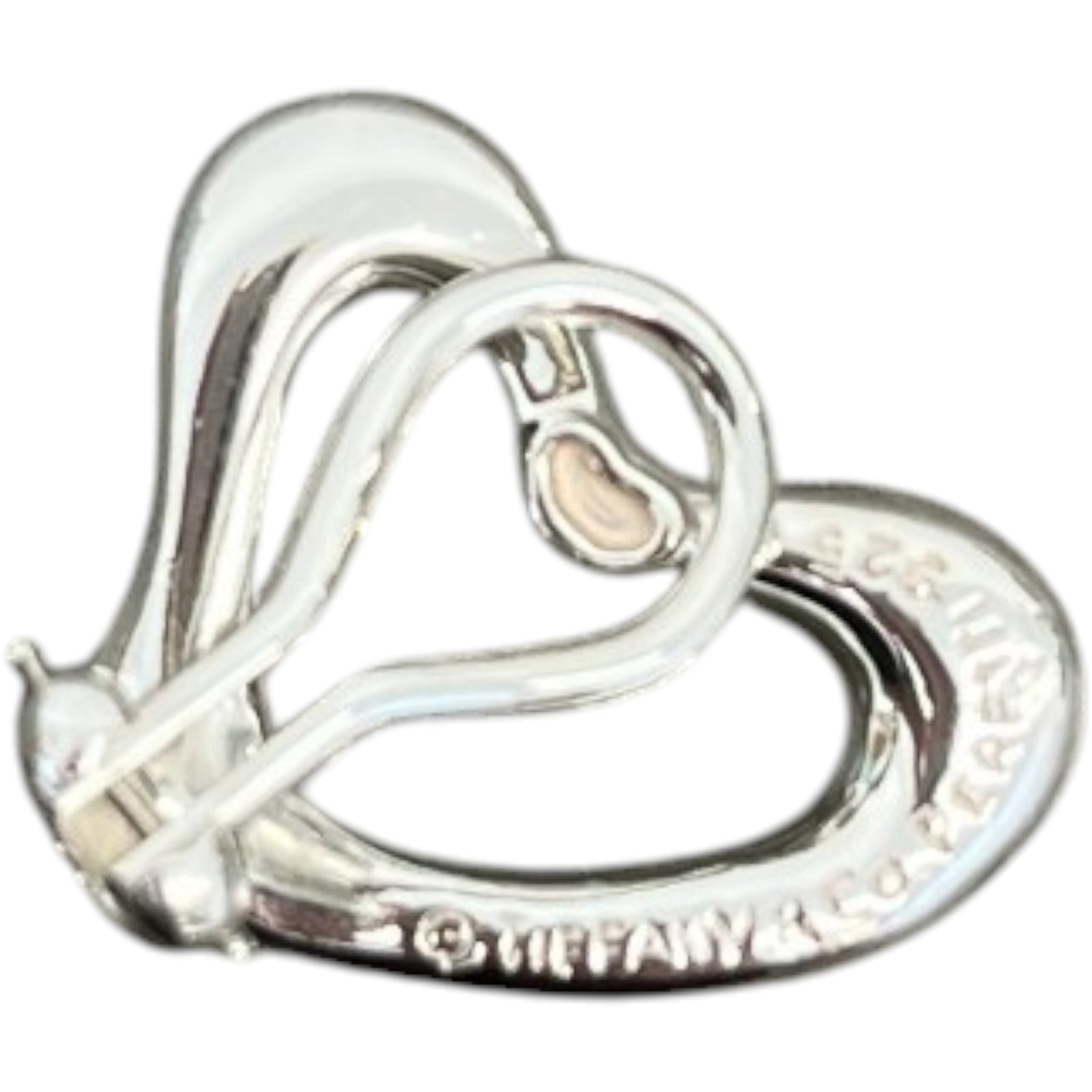 Women's Elsa Peretti Heart Clip On Earrings Silver - Photo 6