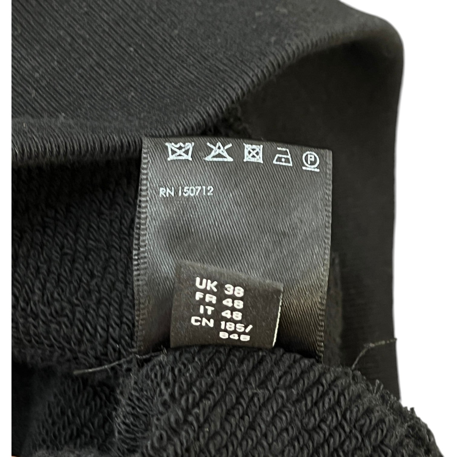 Men's Embroidered Logo Hoodie Black Size M - Photo 7