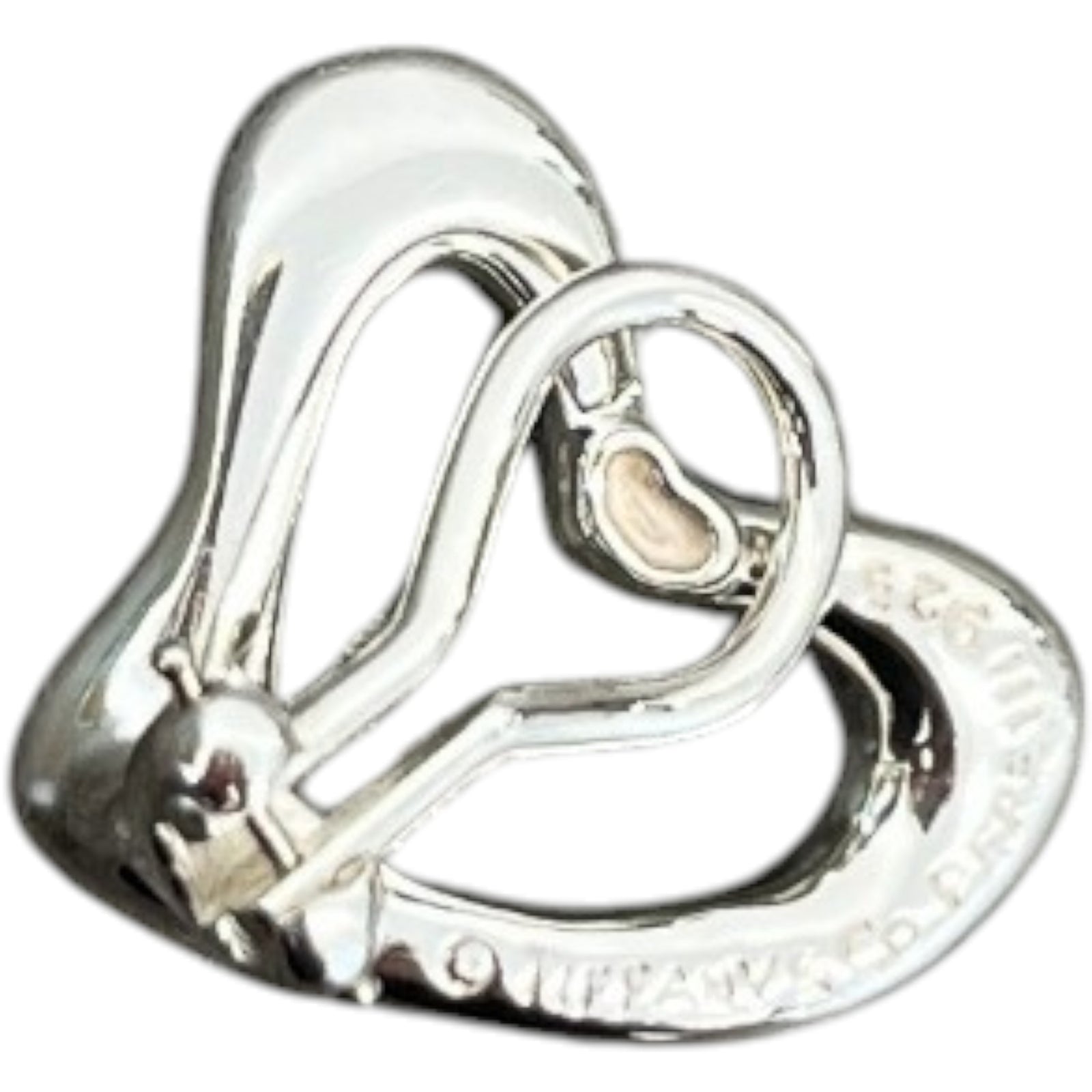 Women's Elsa Peretti Heart Clip On Earrings Silver - Photo 7