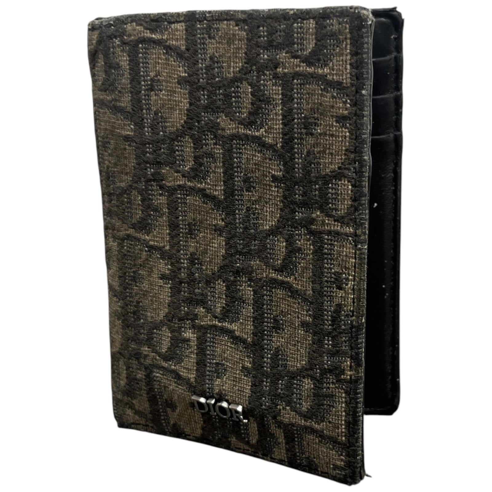 Men's Oblique Card Holder Beige - Photo 5