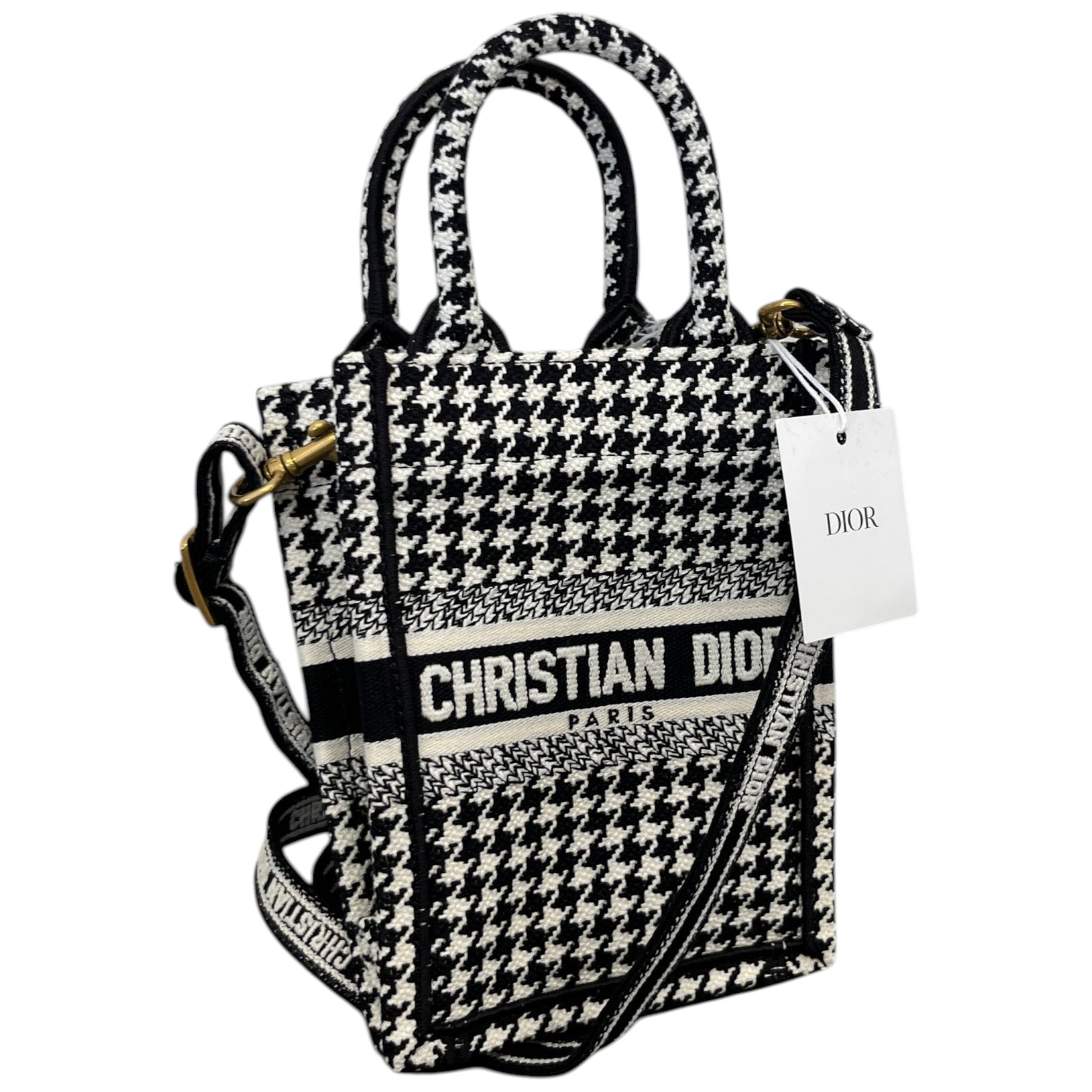 Women's Mini Vertical Book Tote Bag Black - Photo 4