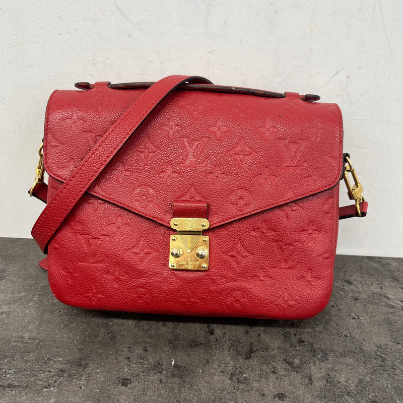 Women's Empreinte Leather Pochette Métis Handbag Red
