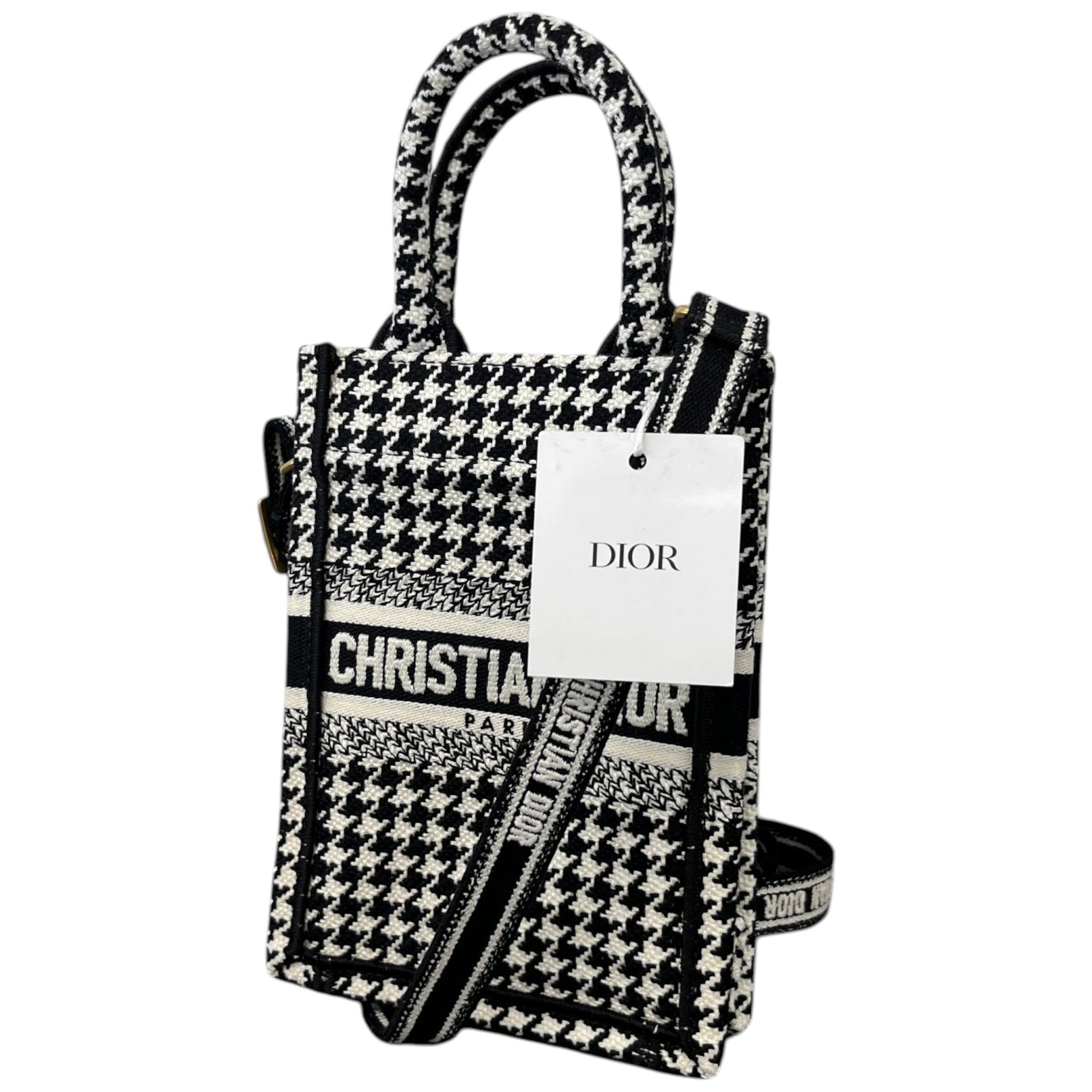 Women's Mini Vertical Book Tote Bag Black - Photo 5