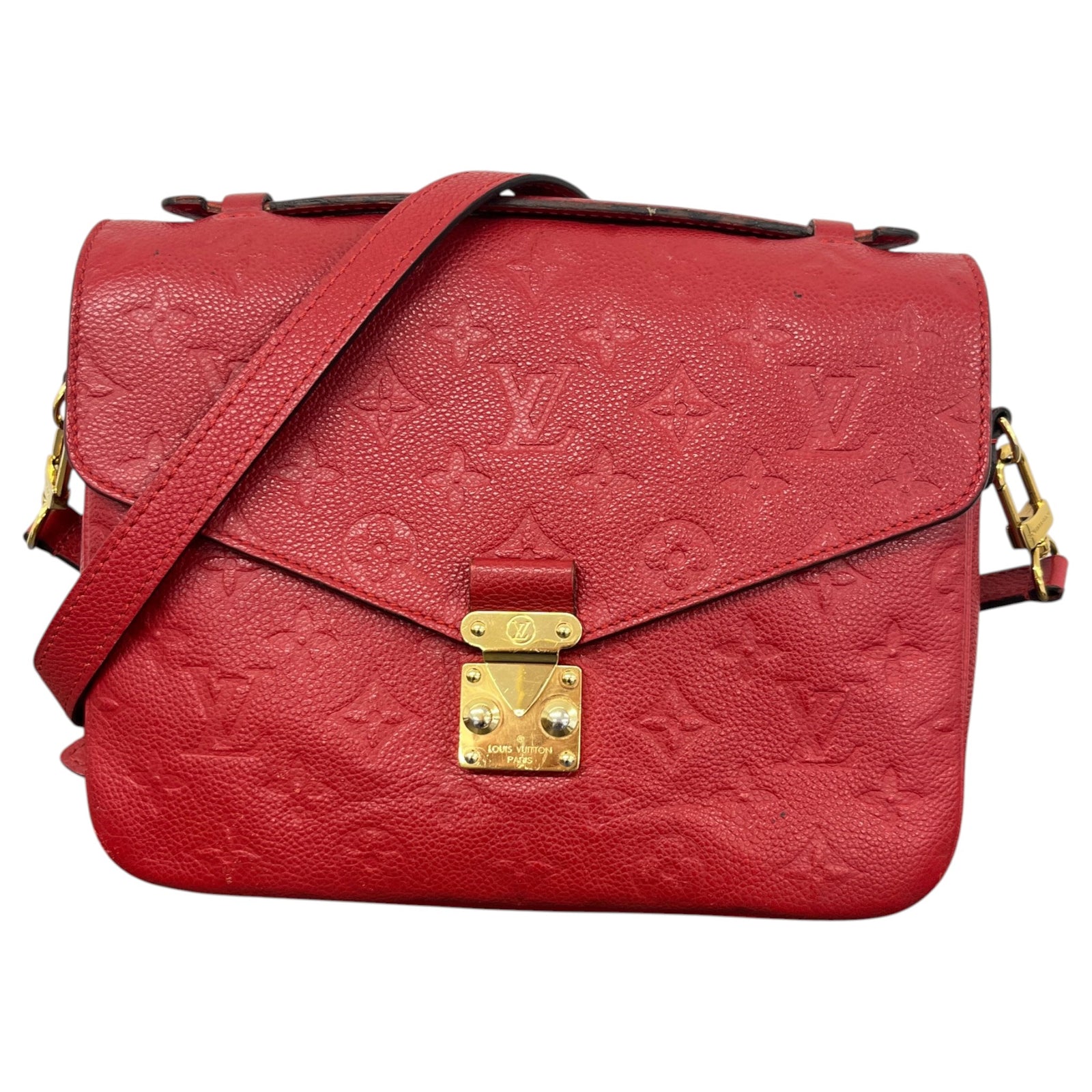 Women's Empreinte Leather Pochette Métis Handbag Red - Photo 1