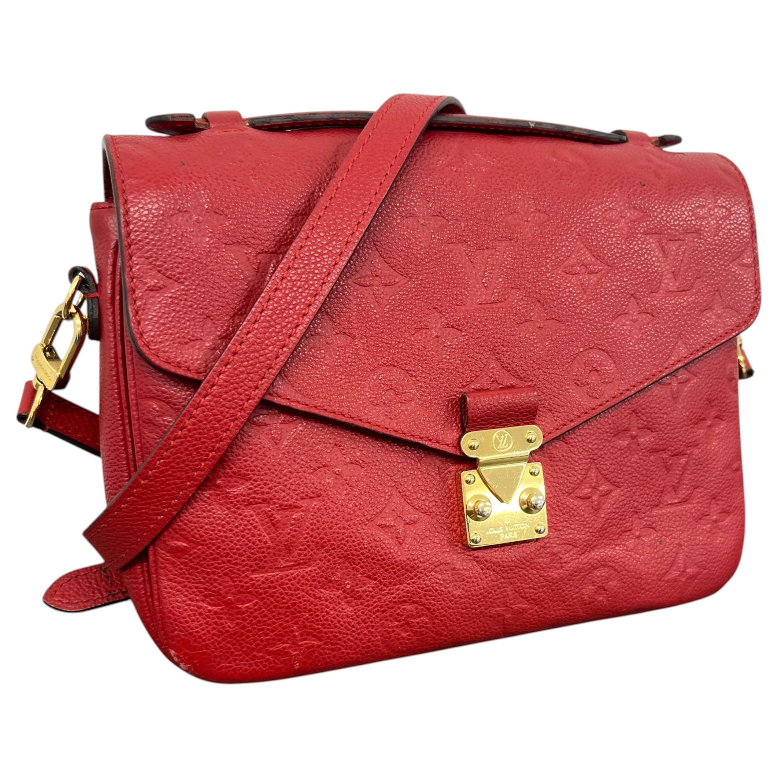 Women's Empreinte Leather Pochette Métis Handbag Red - Photo 4