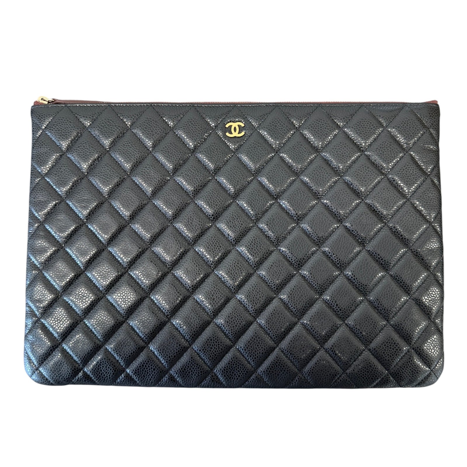 Women's Timeless/Classique Caviar Quilted Clutch Black - Photo 1