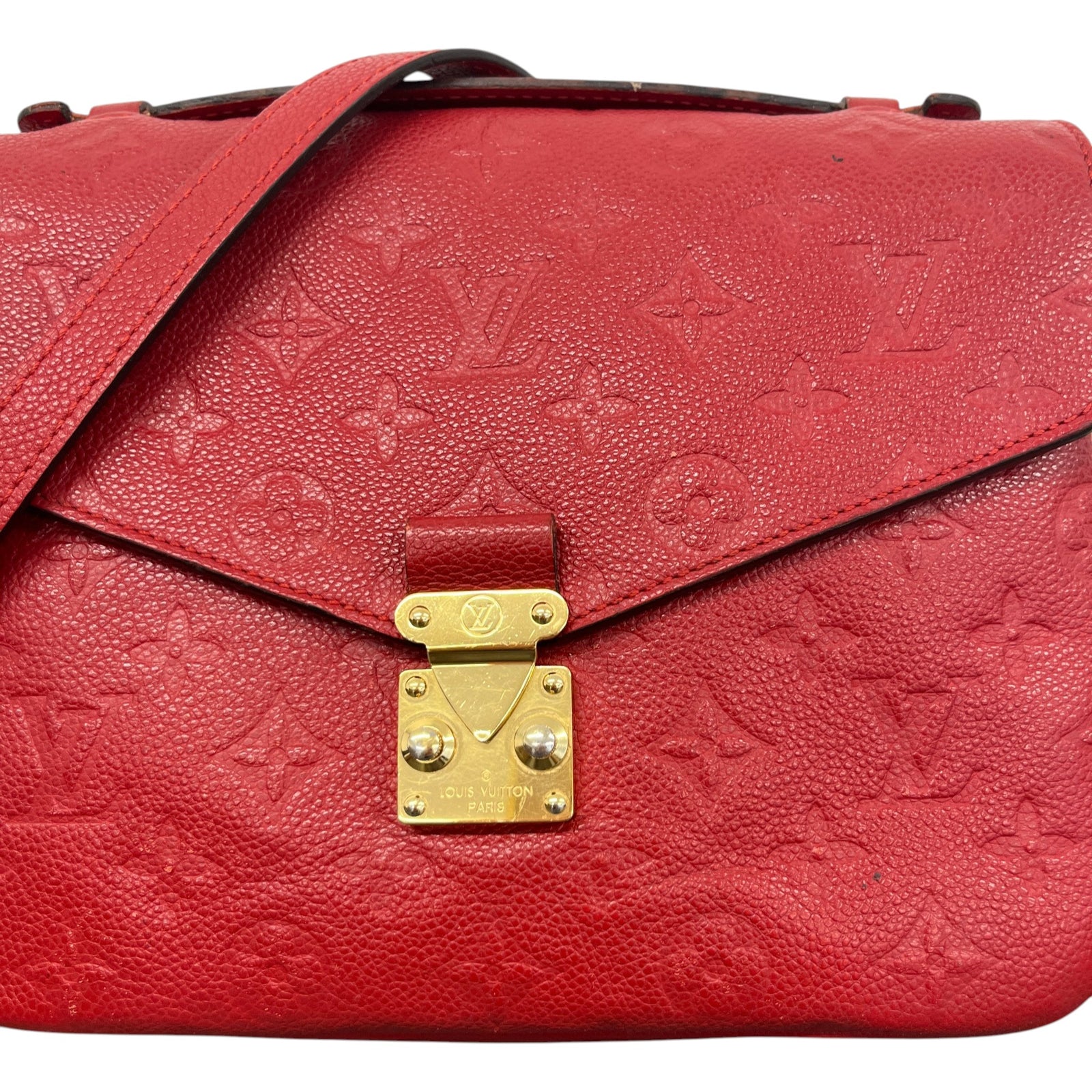 Women's Empreinte Leather Pochette Métis Handbag Red - Photo 10