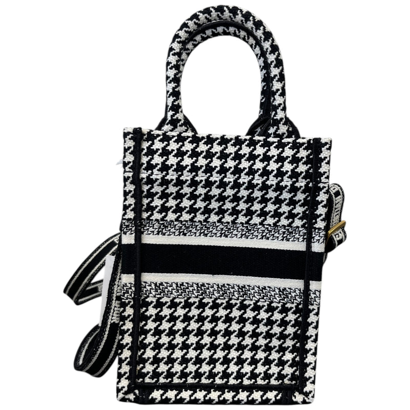 Women's Mini Vertical Book Tote Bag Black