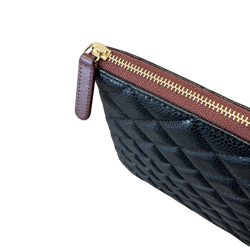 Women's Timeless/Classique Caviar Quilted Clutch Black