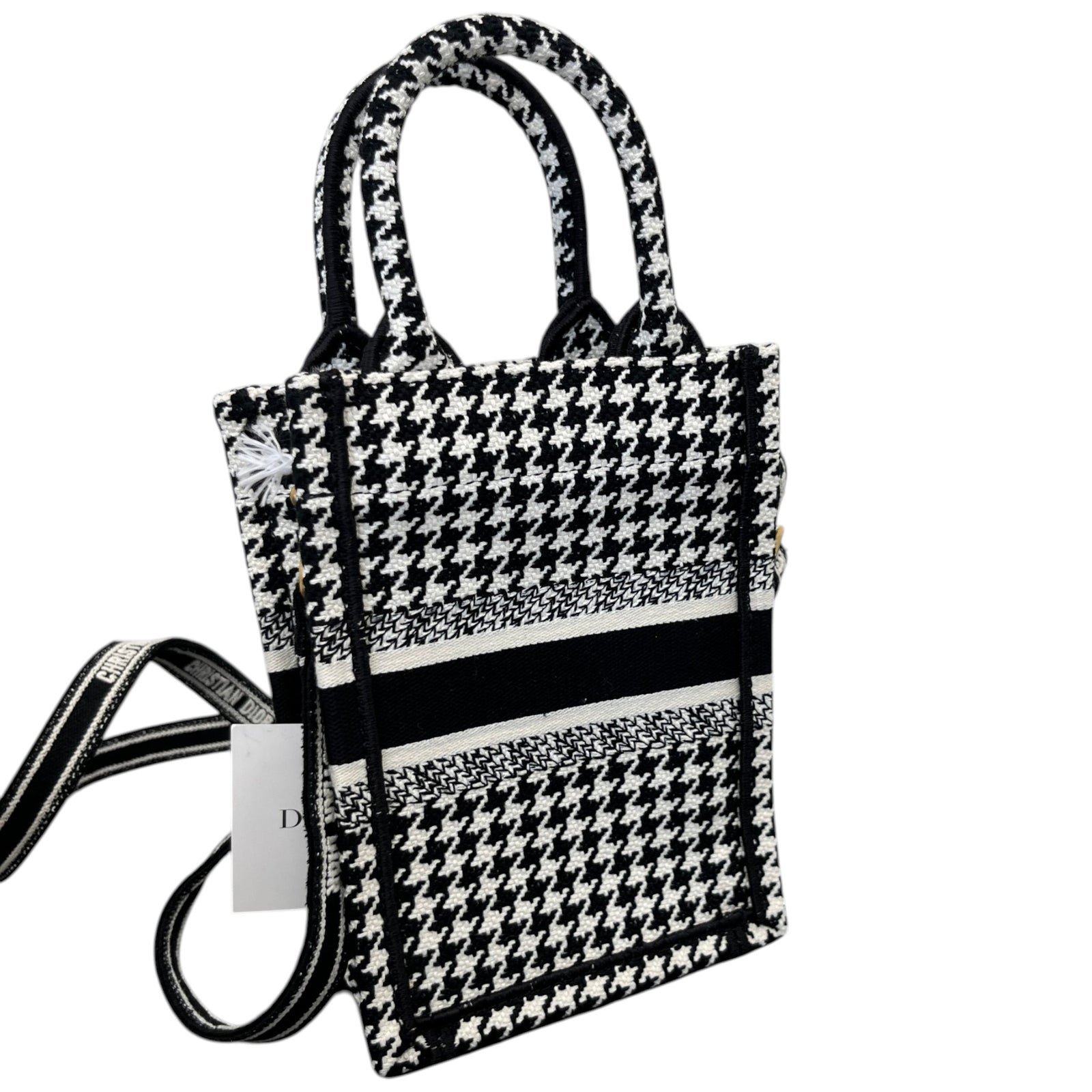 Women's Mini Vertical Book Tote Bag Black - Photo 8
