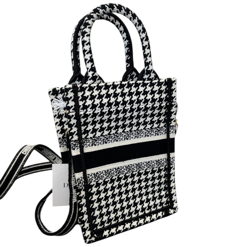 Women's Mini Vertical Book Tote Bag Black