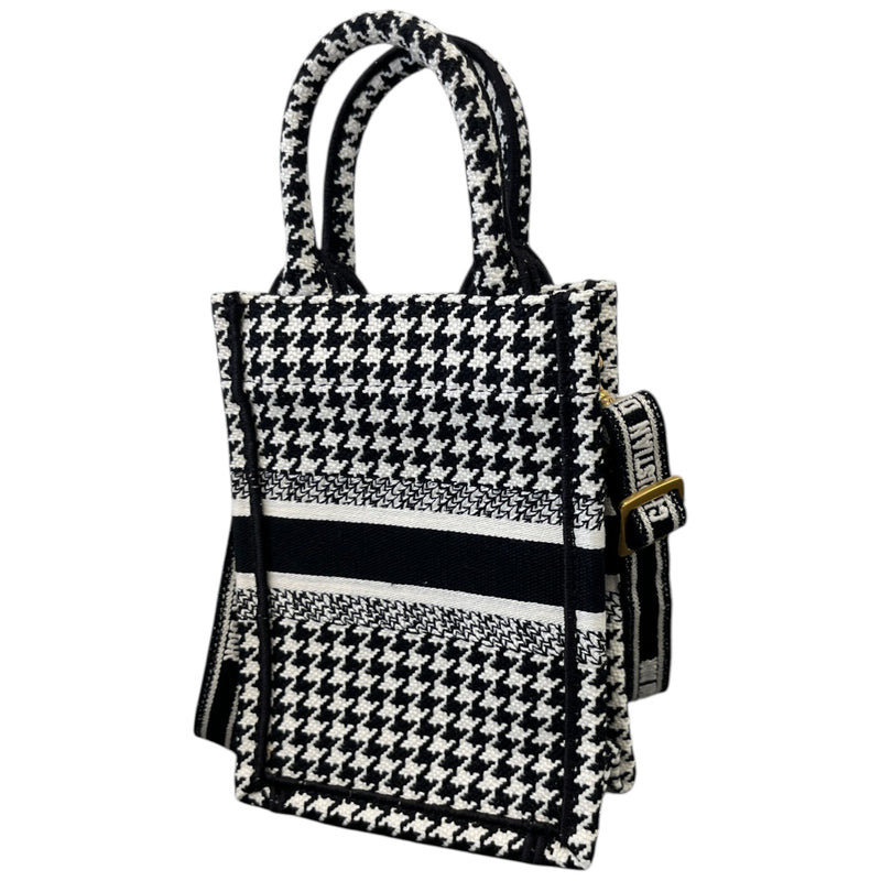 Women's Mini Vertical Book Tote Bag Black