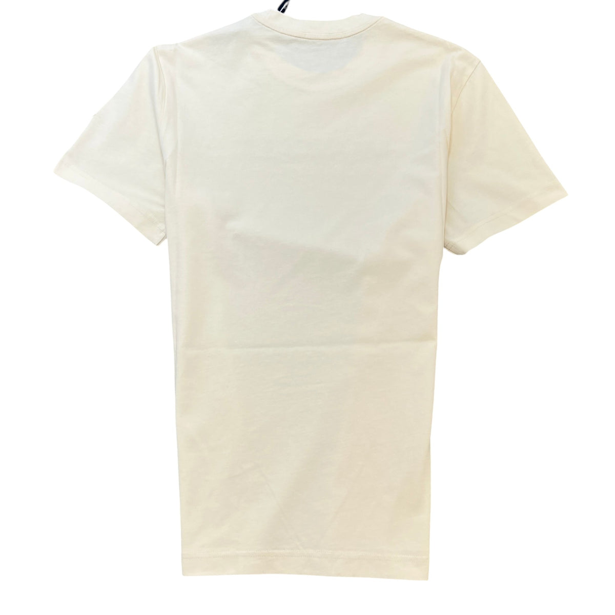 Men's Logo Print T-Shirt Cream Size S - Photo 2