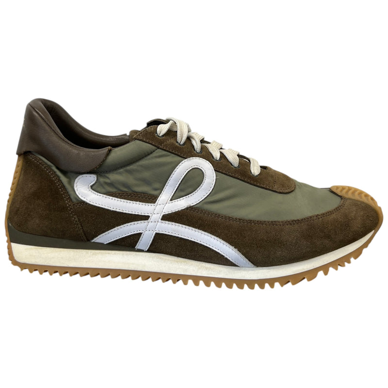 Men's Flow Runner Low Trainers Khaki Size UK 11 / EU 45
